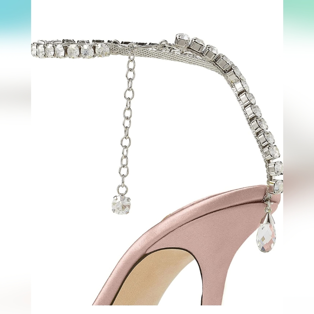 New Blush & Rhinestone Heels - Picture 6 of 6